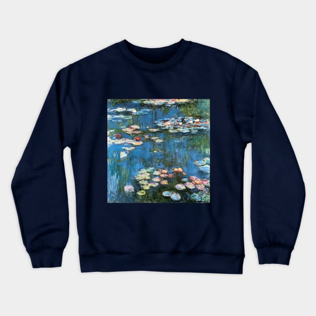 Waterlilies by Claude Monet Crewneck Sweatshirt by MasterpieceCafe